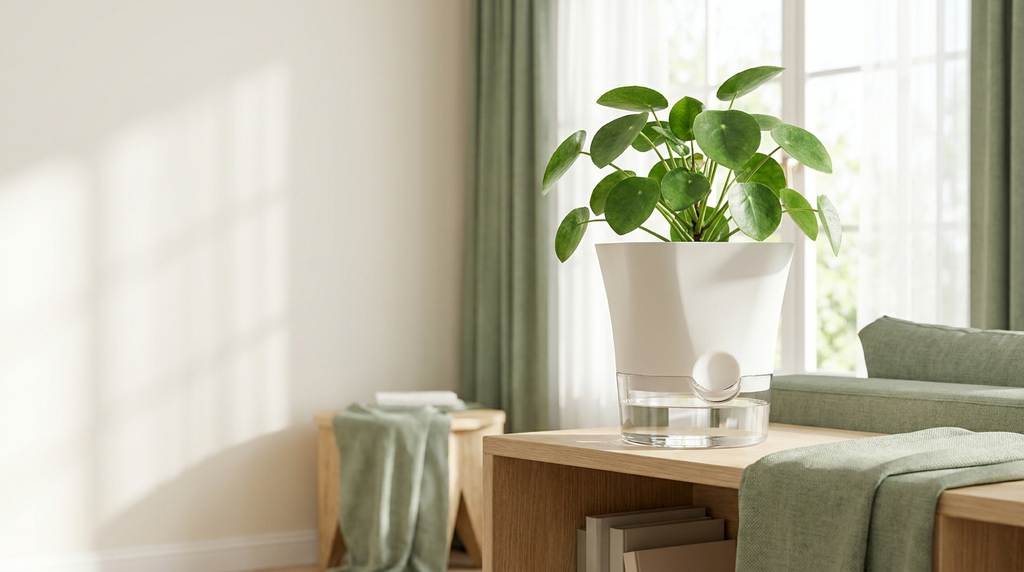 VasoClear™ — Vaso Autoirrigável Transparente para Plantas