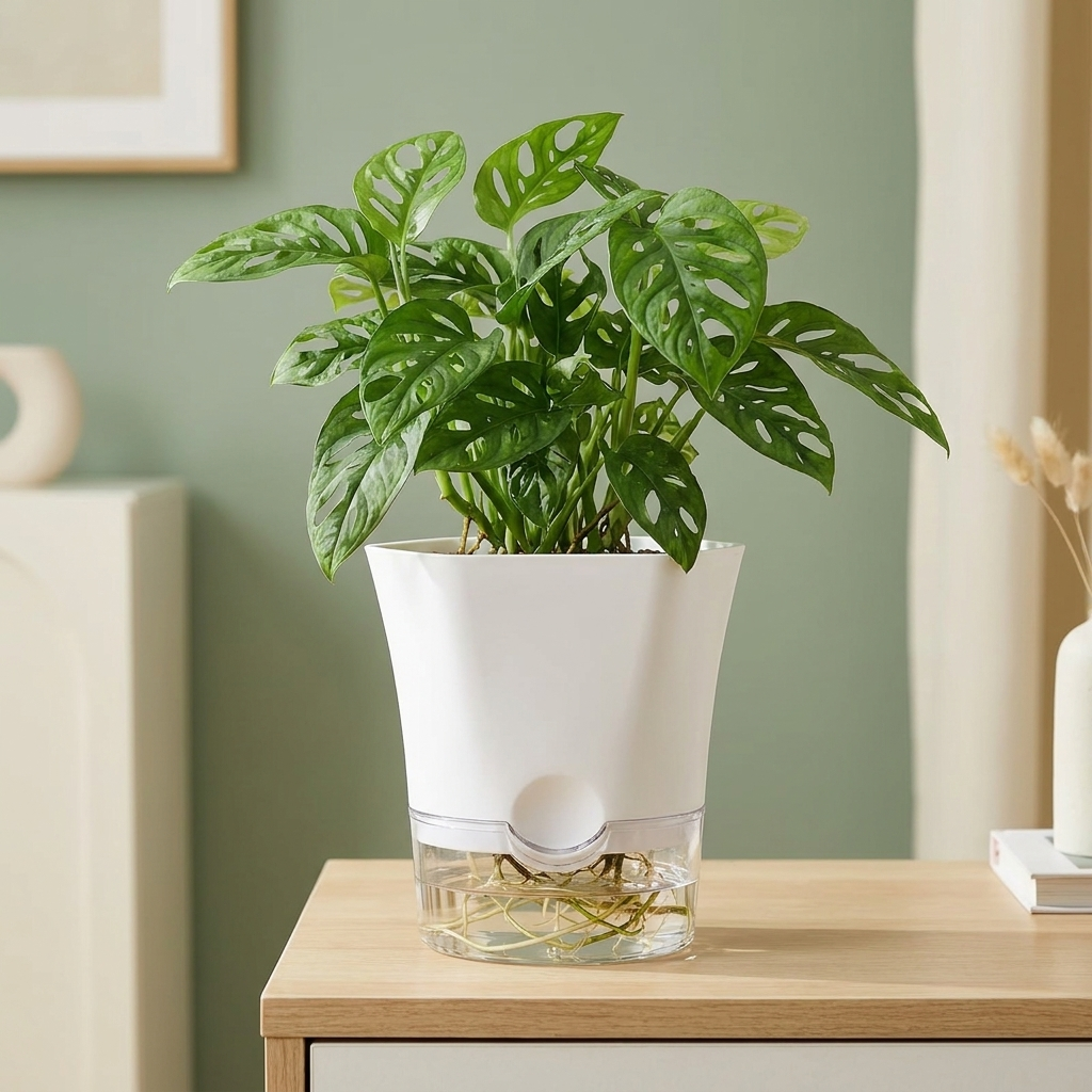 VasoClear™ — Vaso Autoirrigável Transparente para Plantas